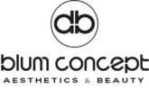 Logotipo e iconotipo de Blum Concept en color negro